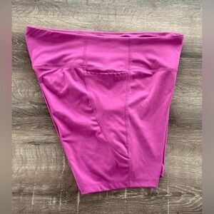 Athletic Works, Pink Biker Shorts with Side Pockets, Size XXL